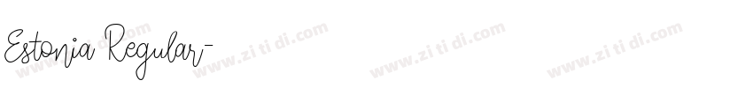 Estonia Regular字体转换